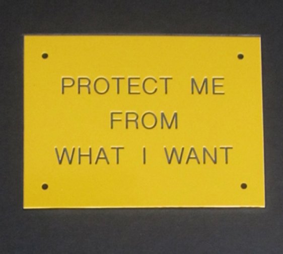Jenny Holzer, Protect Me From What I Want