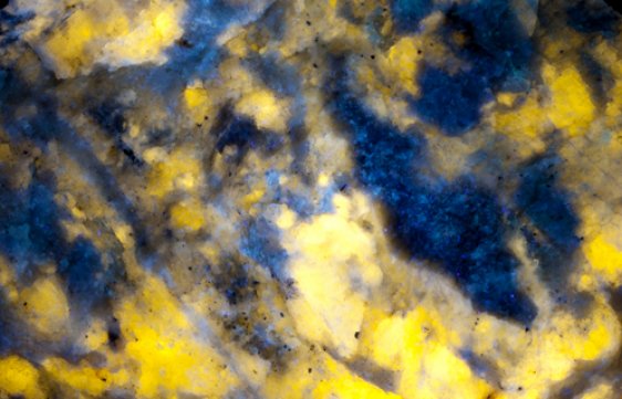 Fluorescing minerals © National Museums Scotland