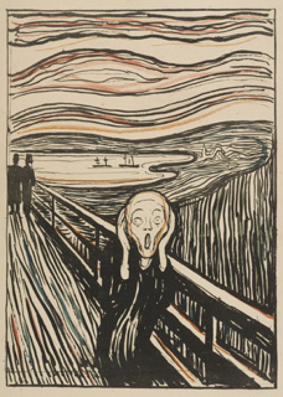 Edvard Munch, The Scream − Courtesy the Gundersen Collection, © The Munch Museum/ The Munch - Ellingsen Group, BONO, Oslo/DACS, London 2012. 