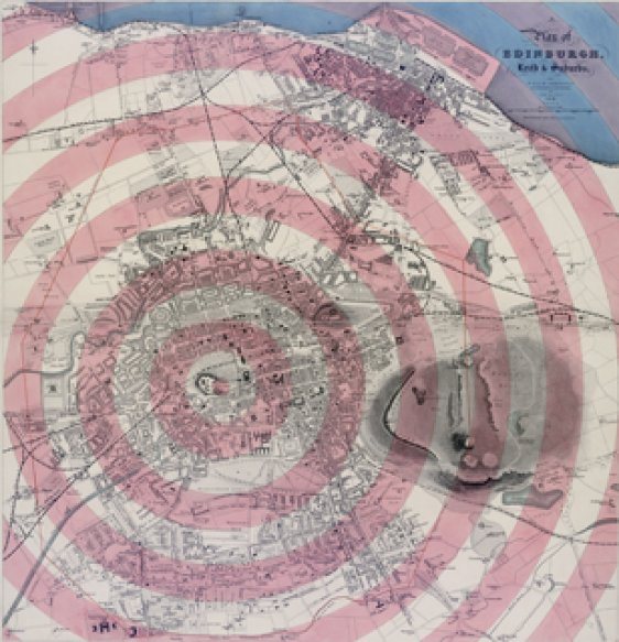 W&AK Johnston, Time Gun Map, 1879, reproduced by permission of the Trustees of the National Library of Scotland