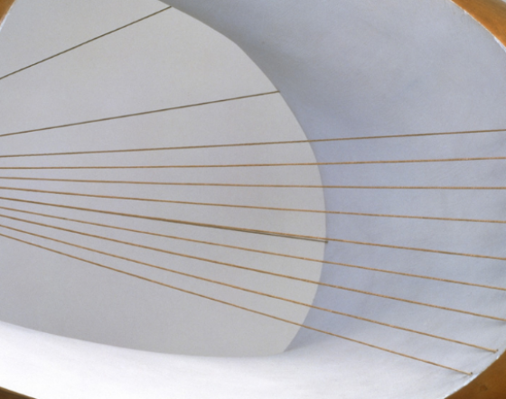 Close up of Wave sculpture by Barbara Hepworth.