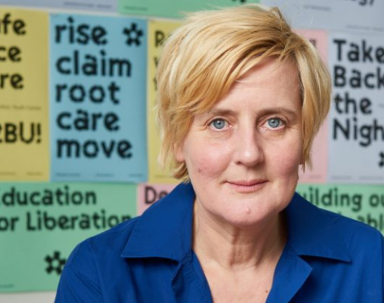 Headshot of Jeanne van Heeswijk. Credit: Timothy Tiebout