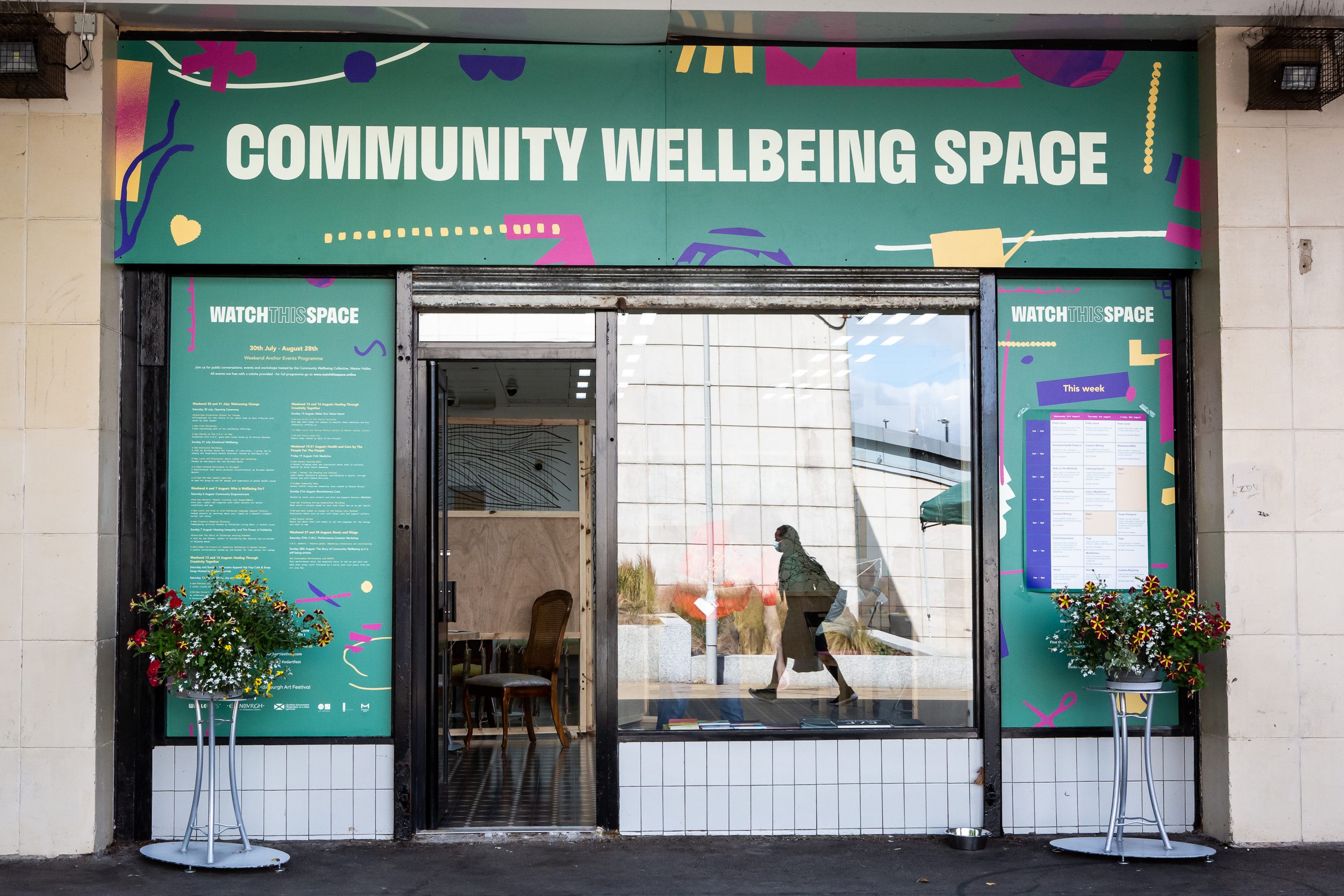 Exterior of the Community Wellbeing Space in Westside Plaza. Photo: Sally Jubb Photography.